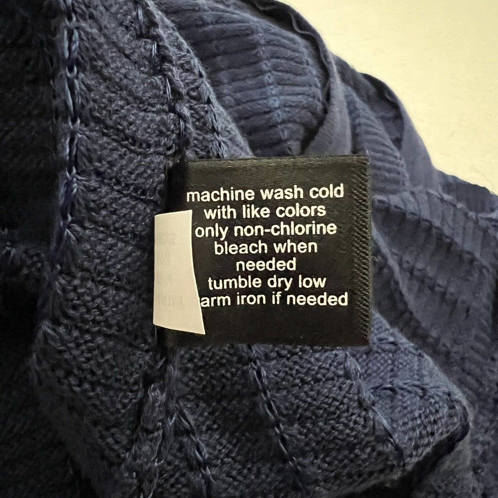 NWT Lane Bryant Plus Blue Knit Zip Front Peplum Jacket Sweater 3/4 Sleeve 14/16 - Picture 5 of 7